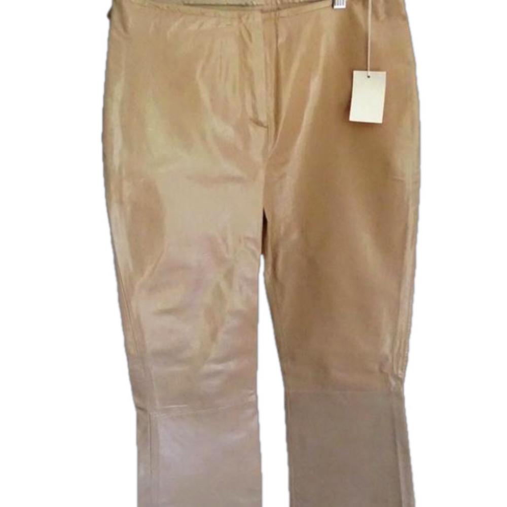 GENUINE LEATHER COWHIDE PANTS SZIE 6